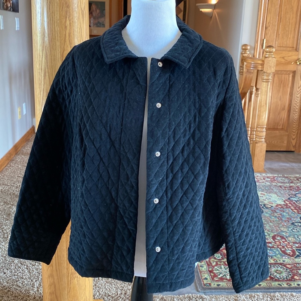 Briggs New York Womens Size 16W Black jacket